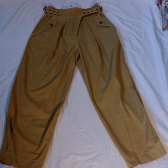 NWT Ulla Johnson Dune Cotton Trousers in Fennel Seed - Size 4 - Picture 5 of 15